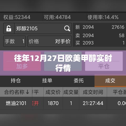 歐美甲醇實(shí)時(shí)行情概覽，歷年12月27日市場(chǎng)走勢(shì)分析