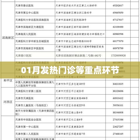 01月發(fā)熱門診等重點環(huán)節(jié)，防控措施與應對策略