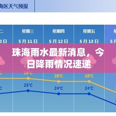 珠海雨水最新消息，今日降雨情況速遞